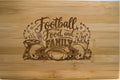 Bamboo Cutting board - Football Food Family