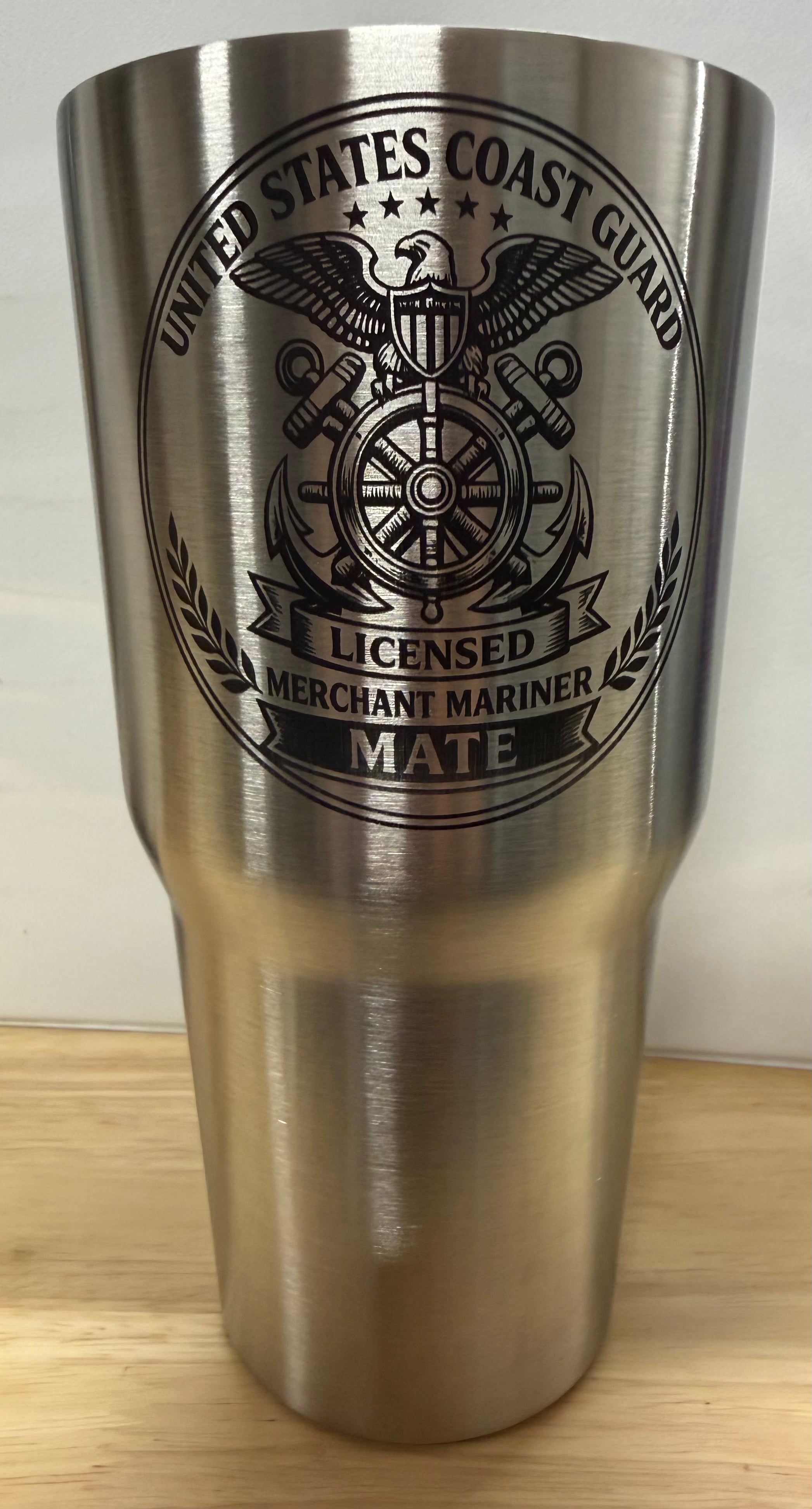 30 oz Stainless Steel  USCG Licensed Mate