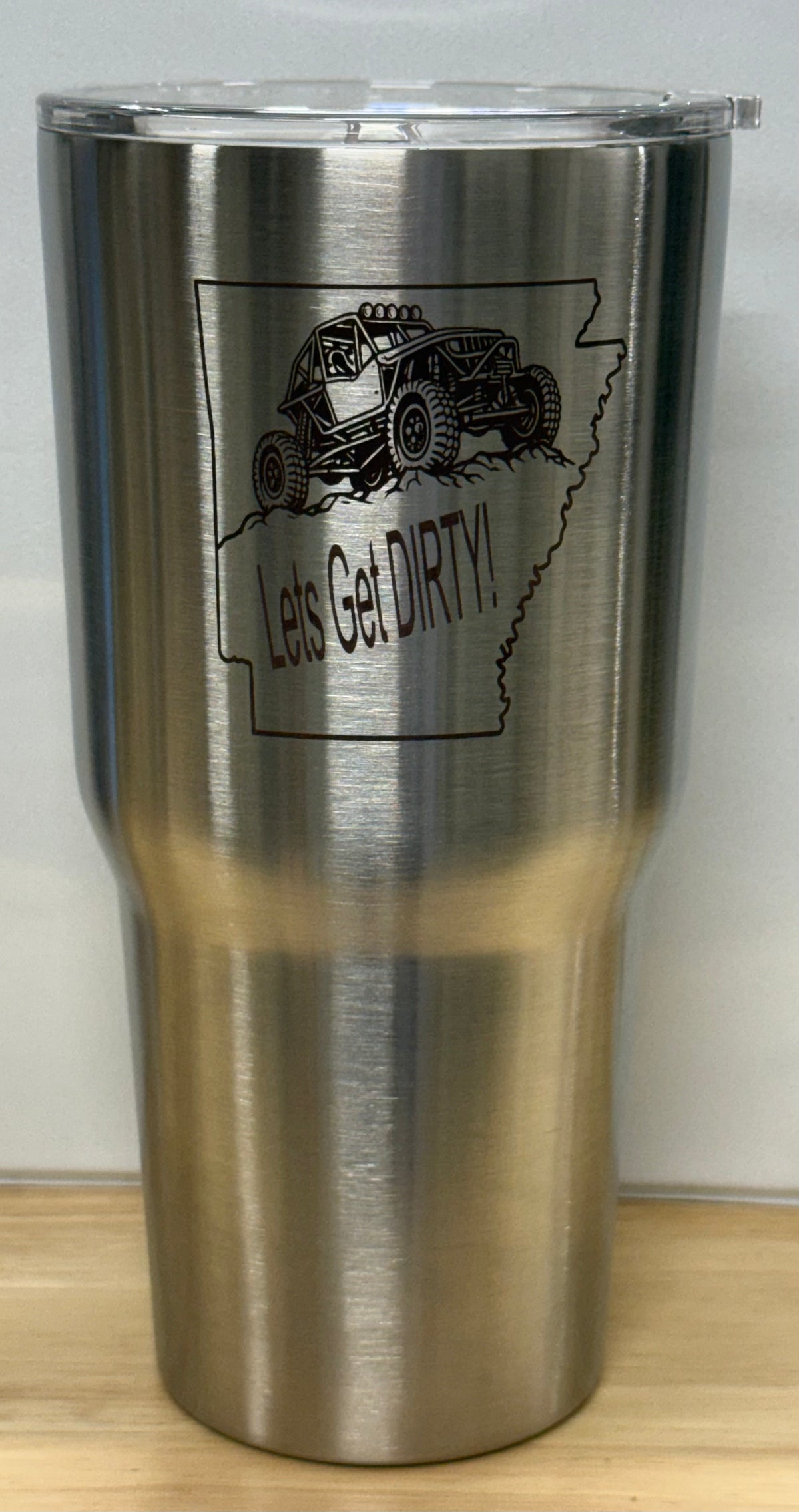30 oz Stainless Steel Tumbler Arkansas Recreational Offroad Get Dirty