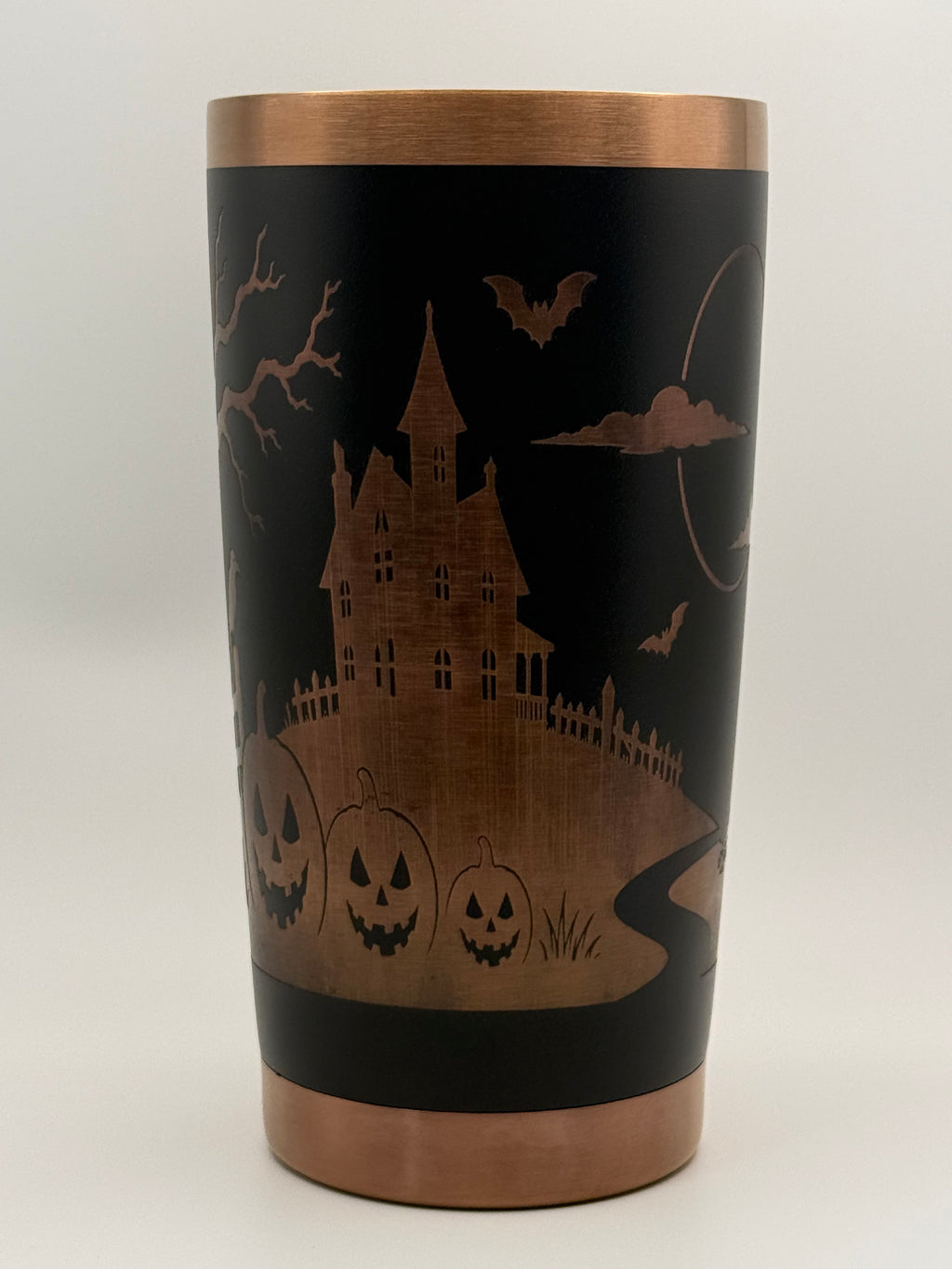 20 oz stainless tumbler Halloween Scene