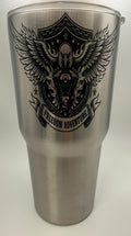 30 oz Stainless Steel- Freedom Adventure Twin Engine Eagle