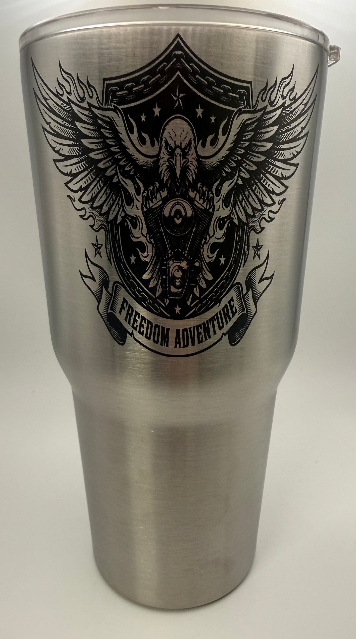 30 oz Stainless Steel- Freedom Adventure Twin Engine Eagle
