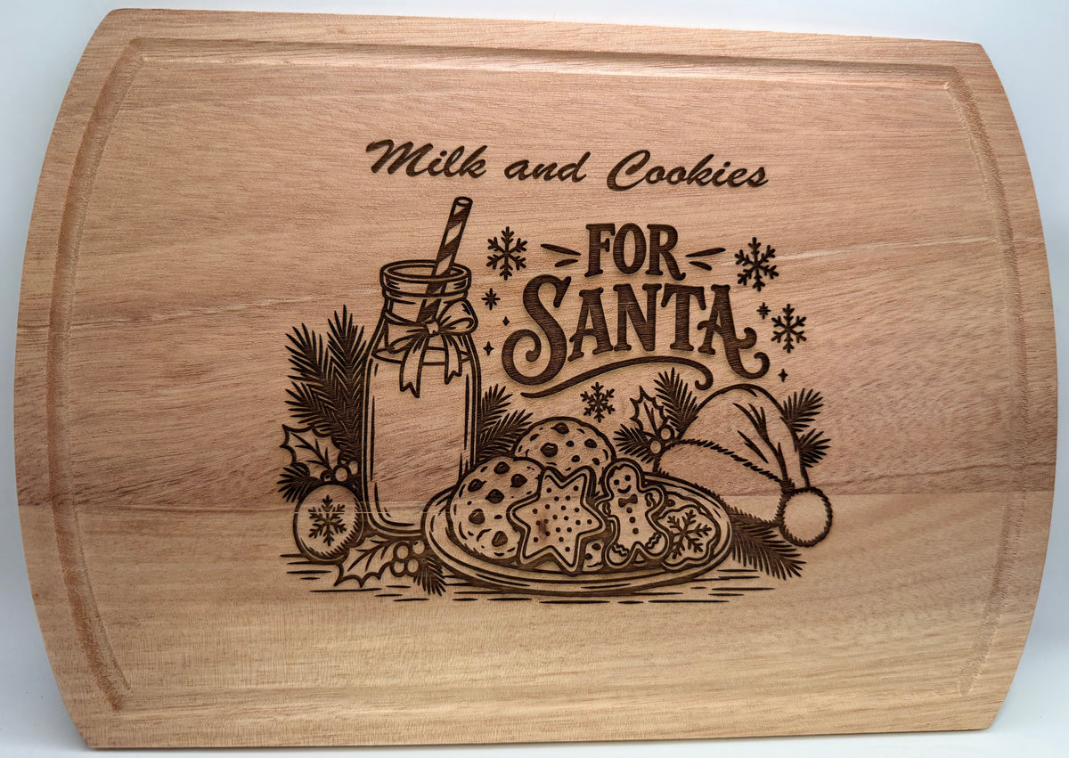 Santa’s Milk and Cookies board