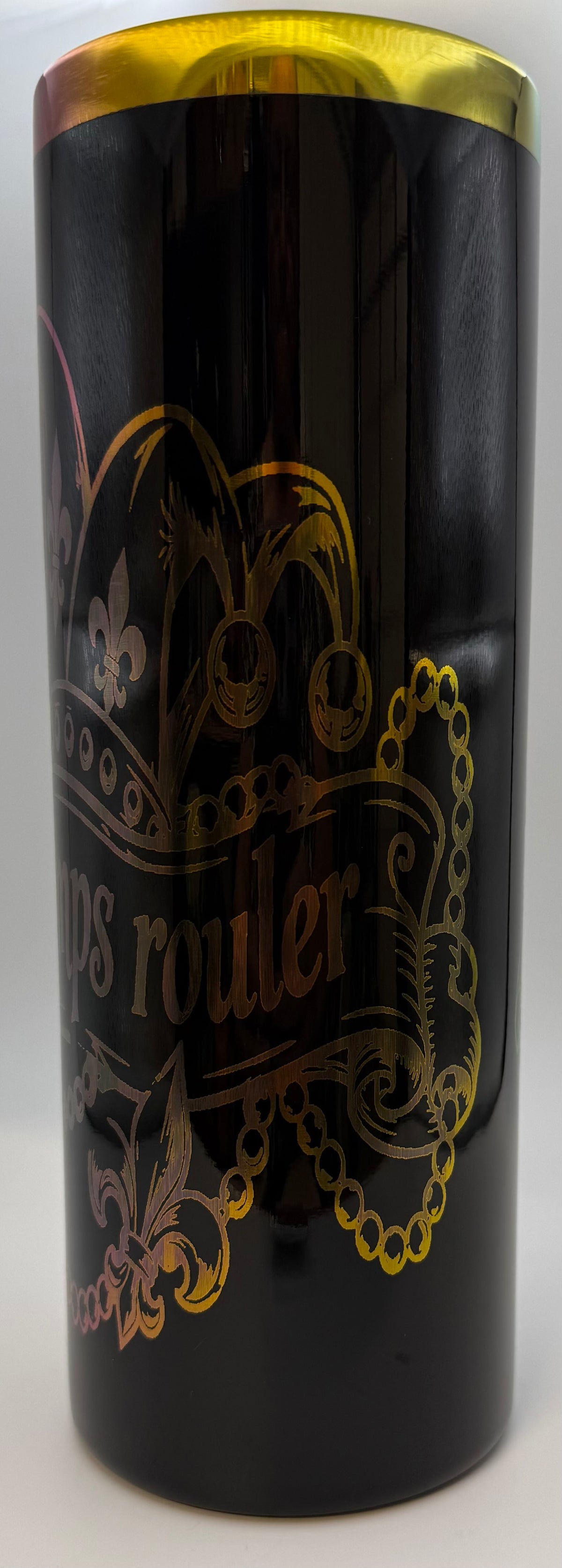 Skinny tumbler “Laissez bons temps rouler!”