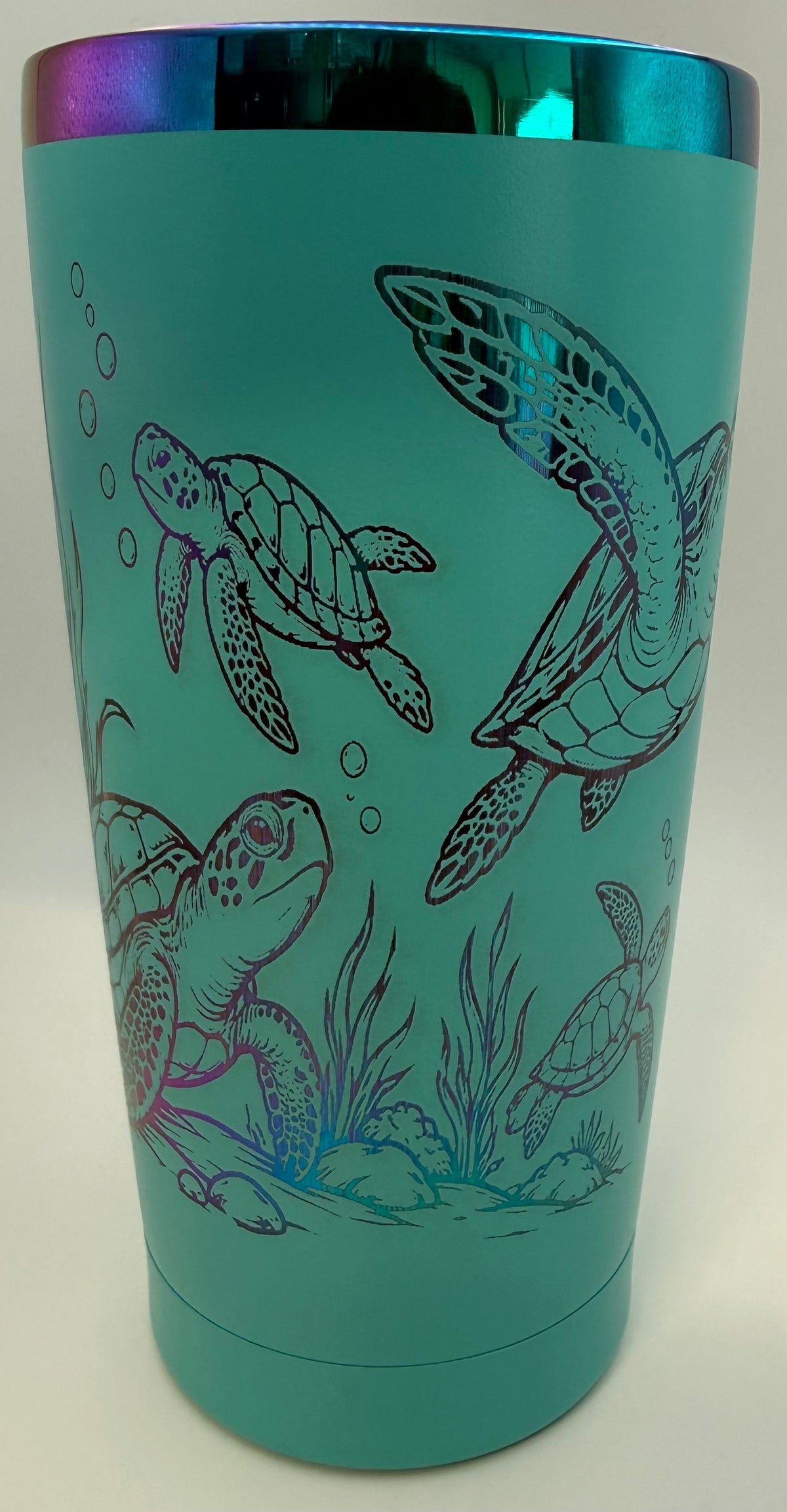 20 oz stainless thermal tumbler -Turtles